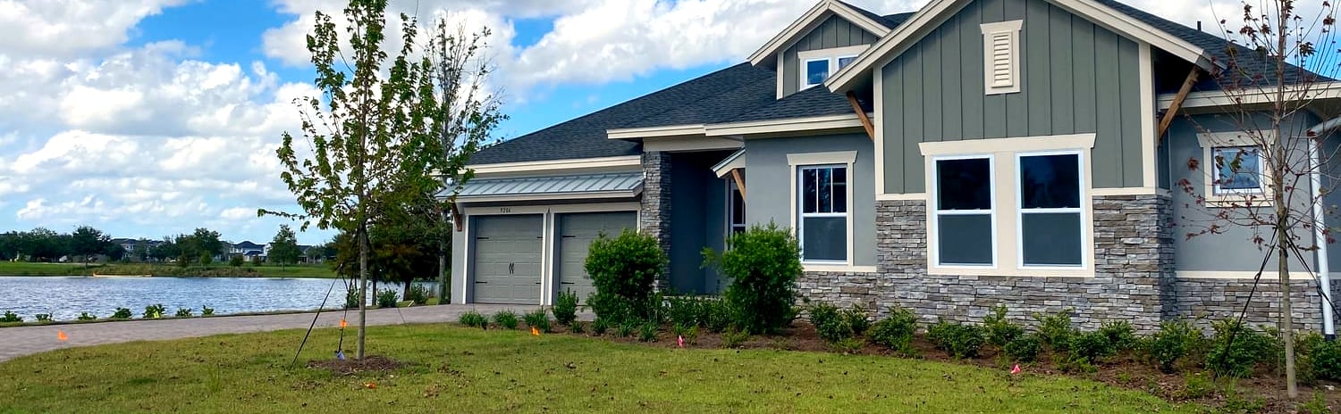 A lakefront rental home in Greater Orlando managed by 24 Property Management